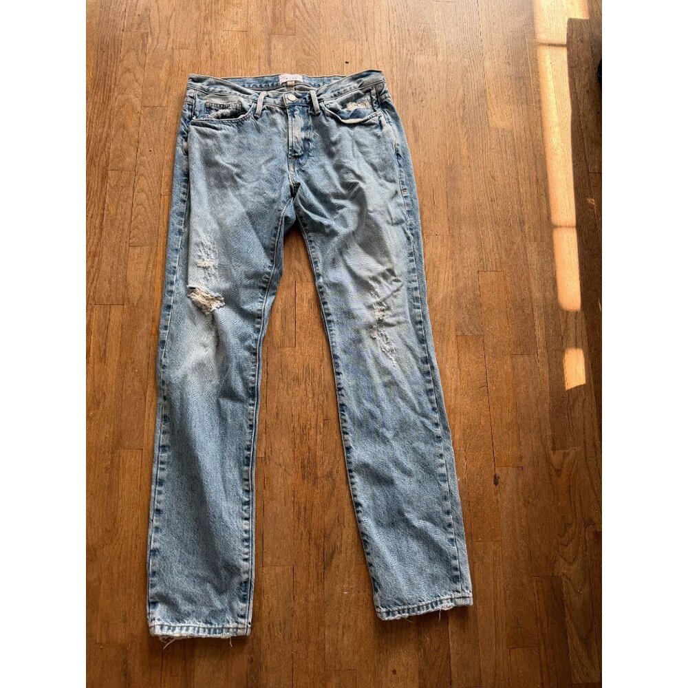 FRAME MENS DISTRESSED JEANS L'HOMME SLIM SZ 31